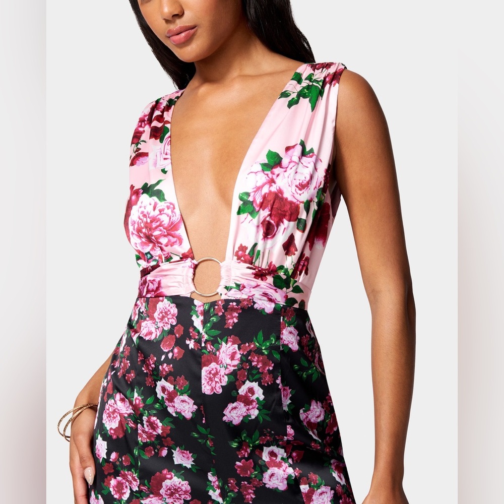New Bebe Printed Jumpsuit - Small